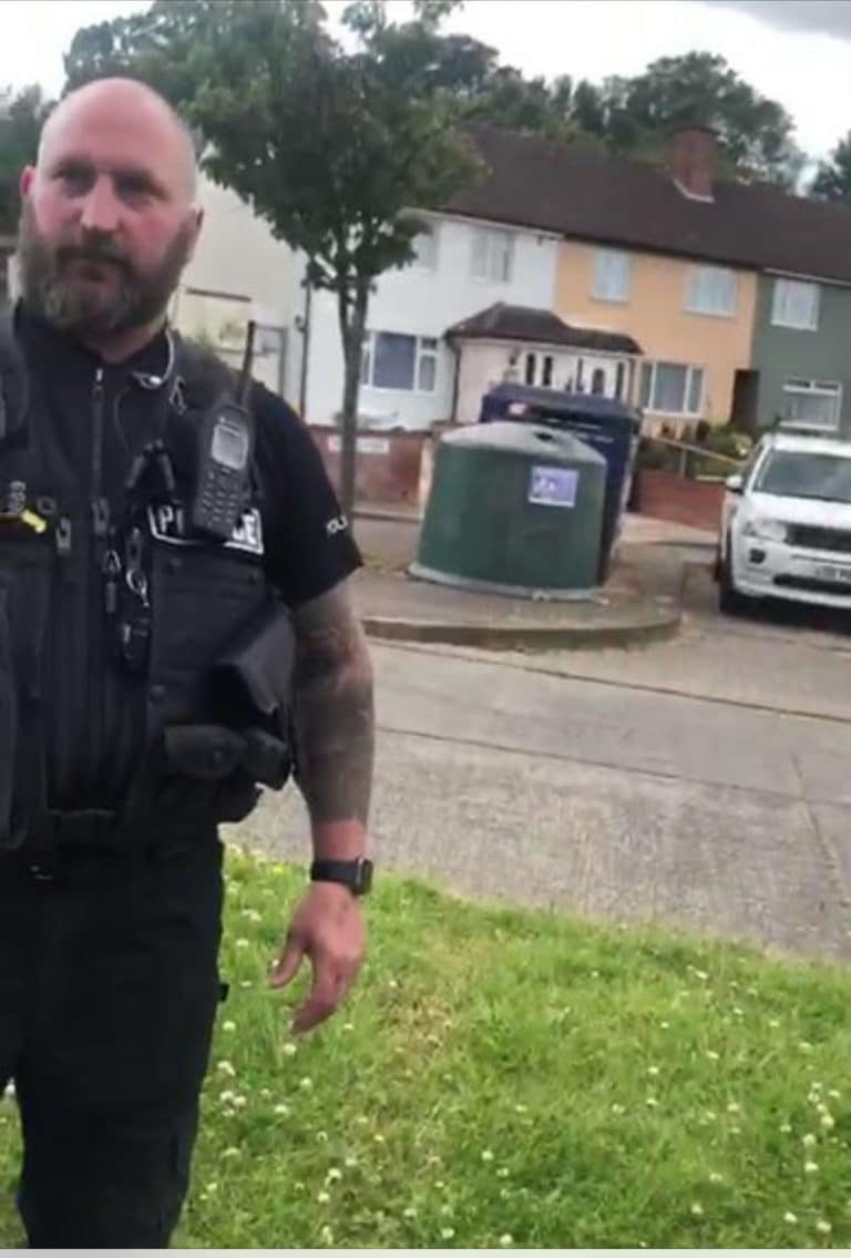 Suffolk police apologise after two white police officers harass black family in their driveway