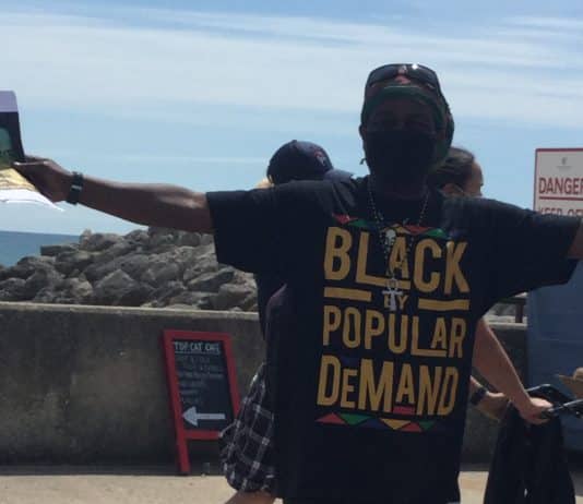 Over a thousand people turn out to support Black Lives Matter in Weymouth