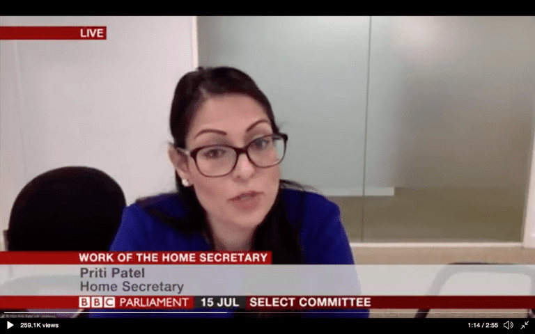 How does one make Priti Patel and her Home Office apparatchiks look like idiots? Ask them a question