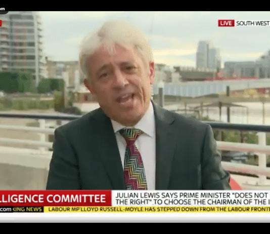 ‘I have nothing personal against Chris Grayling….’ He then ‘cuts his heart out’ live on TV
