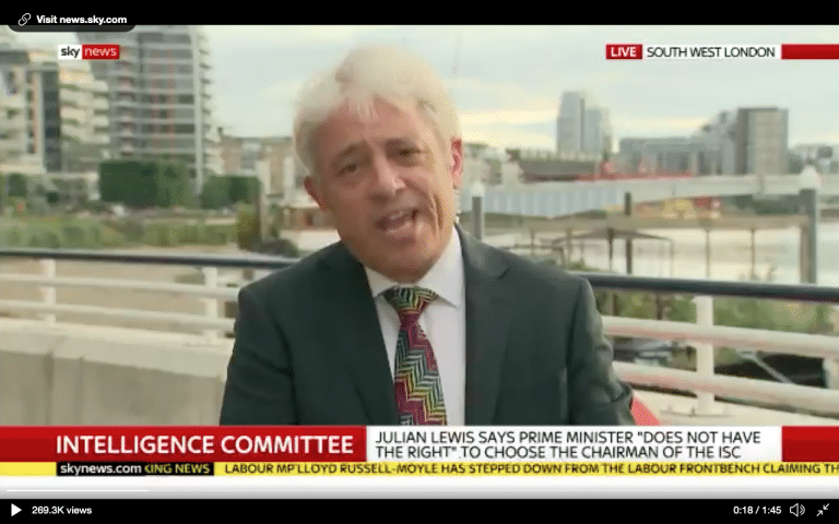 ‘I have nothing personal against Chris Grayling….’ He then ‘cuts his heart out’ live on TV