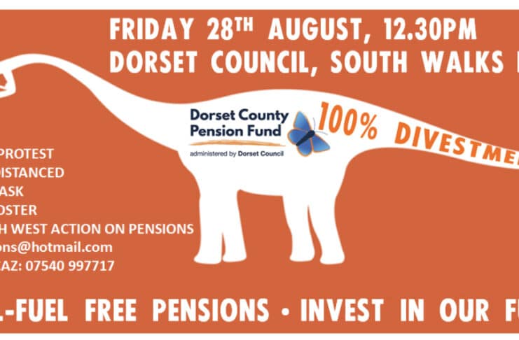 PROTEST BY SOUTH WEST ACTION ON PENSIONS (SWAP) CALLS FOR FOSSIL FUEL DIVESTMENT