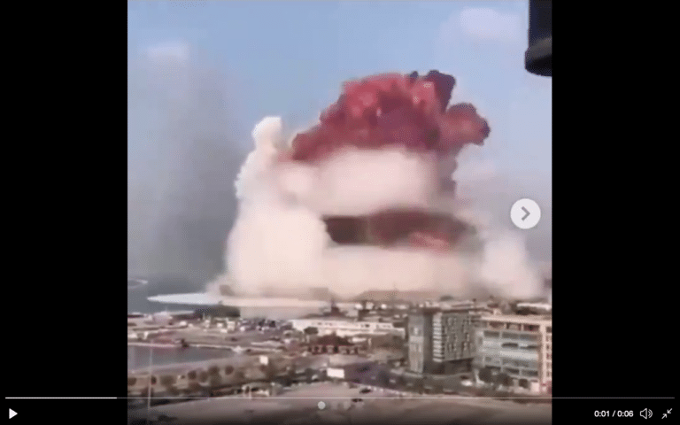 Explosion in Beirut