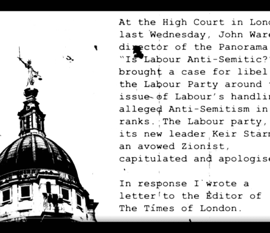 Roger Waters: My letter in response to Keir Starmer’s Labour party capitulating to the zionists Roger Water's letter to The Times re zionism