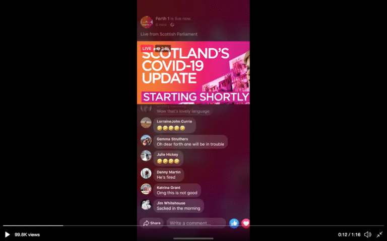 If you are going to broadcast accidentally to the nation make sure you have alternative employment awaiting