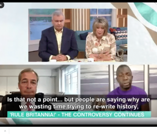 Nigel Farage refers to people who want to expose reality as ‘extremists’ and Eamonn Holmes acts as his cheerleader