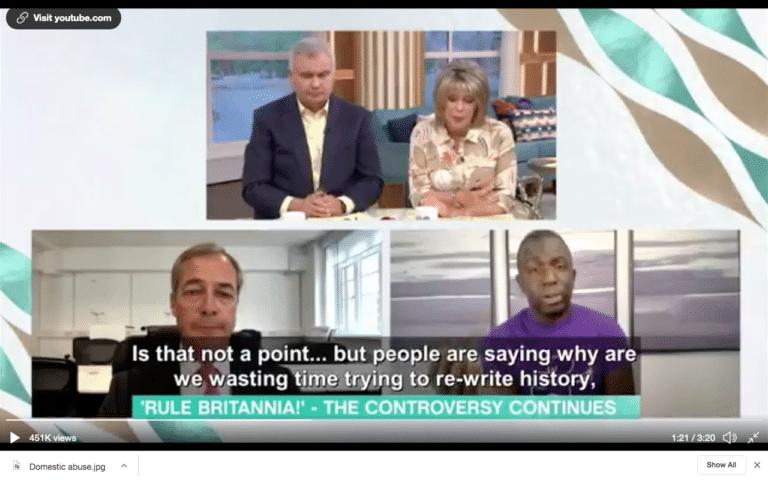 Nigel Farage refers to people who want to expose reality as ‘extremists’ and Eamonn Holmes acts as his cheerleader