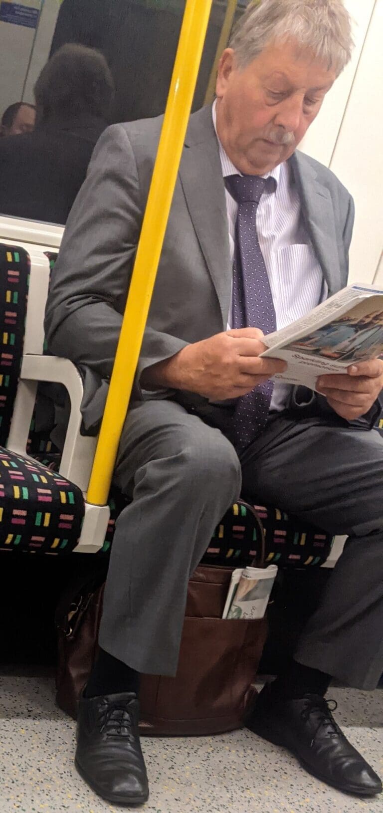 Sammy Wilson travelling on London Underground today