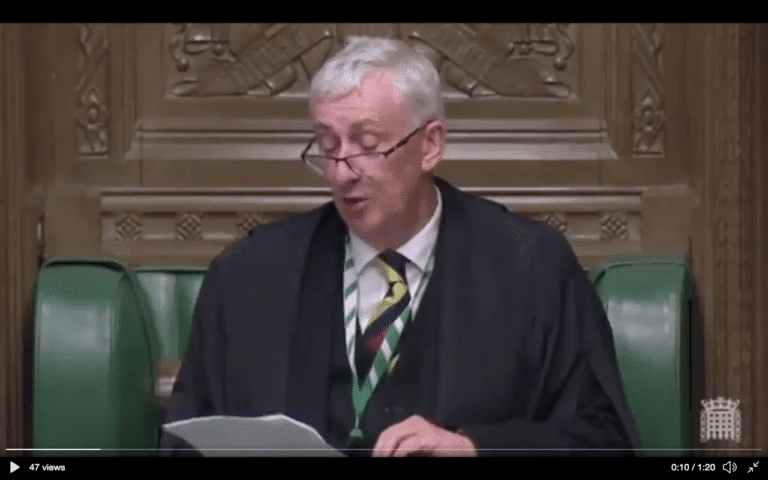 Matt Hancock has really p***** of the Speaker of the House of Commons