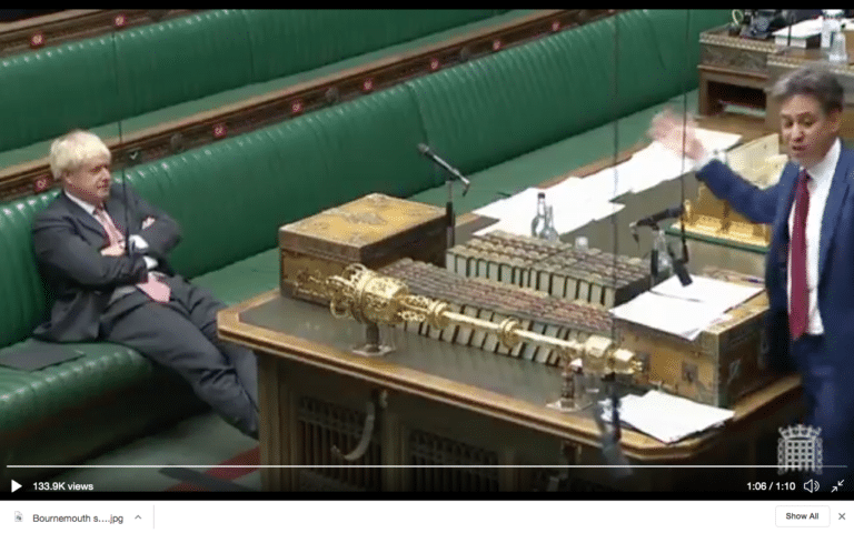 Ed Miliband invites Boris Johnson to respond knowing full well he hasn’t read the Internal Market Bill
