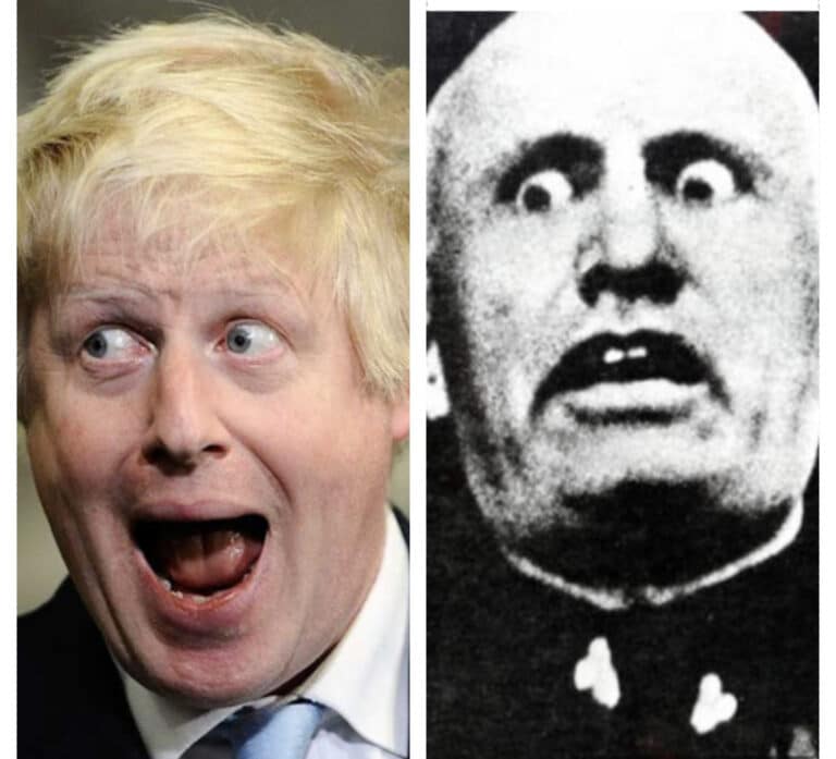 The speech of a tyrant. Mussolini eat your heart out