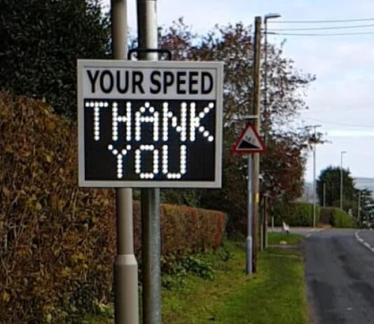 Speed Indicator Device in Wool proves we can drive safer