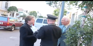 Buzz Aldrin asked to swear on the bible that he walked on the moon. He then turns gangster