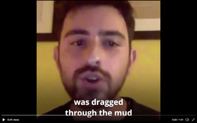 Barnaby Raine told the political class: You used Jews to destroy a man who wanted to do good…