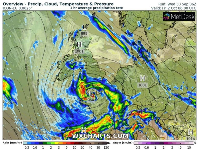Yellow warning as storm conditions expected across Dorset until Sunday evening