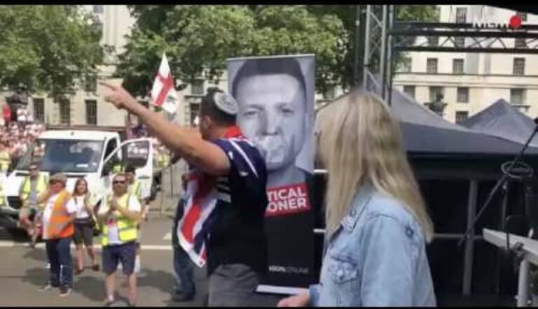 “The world’s proudest Jewish Nazi” is proud to be ‘Tommy Robinson’s brother and friend’