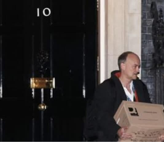 “Goodbye and good riddance” as Dominic Cummings leaves No 10 for the last time