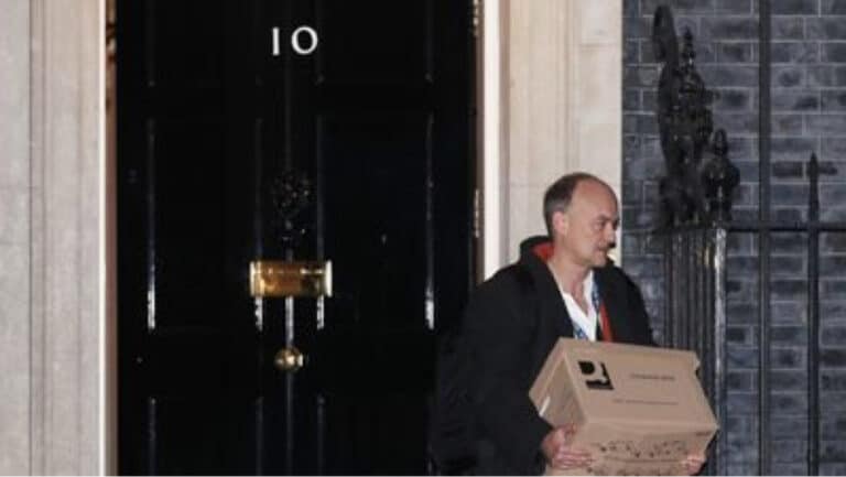 “Goodbye and good riddance” as Dominic Cummings leaves No 10 for the last time