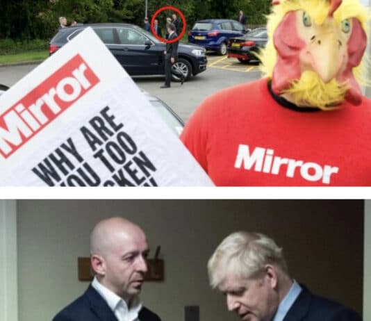 Daily Mirror chicken quits Downing Street Daily Mirror chicken quits Downing Street