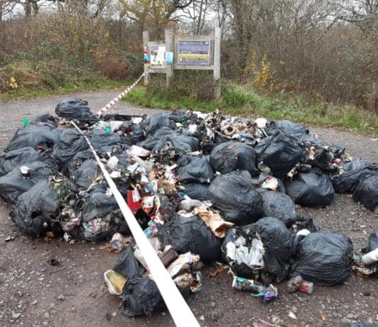 Shocking fly-tipping at Powerstock Common