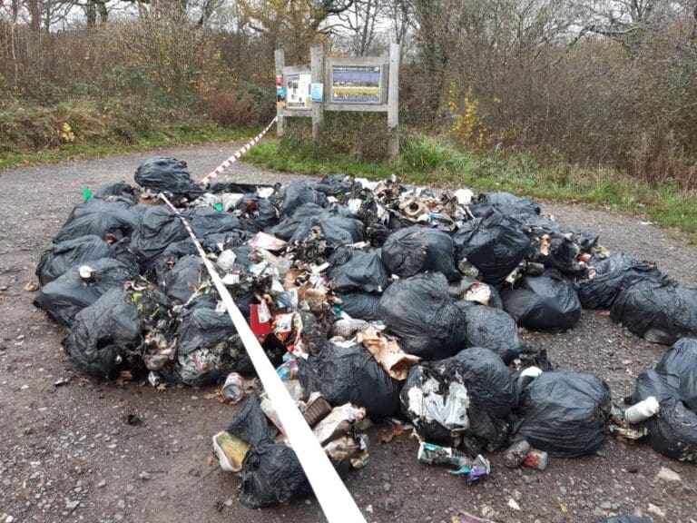 Shocking fly-tipping at Powerstock Common