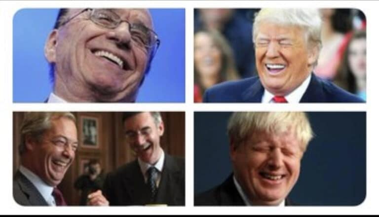 Toxic oligarch shuffles towards his throne in hell