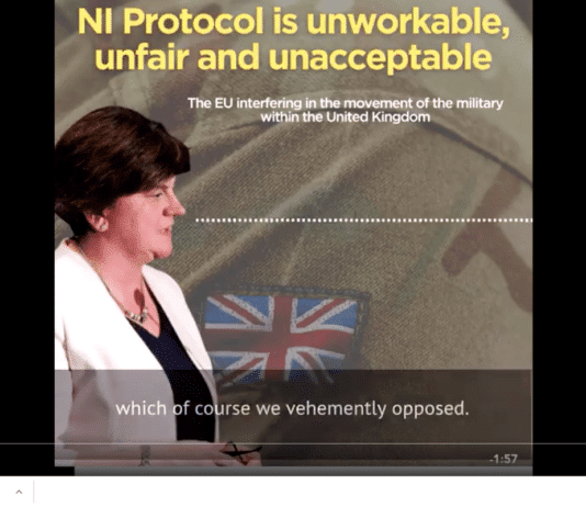 Arlene Foster and the DUP slam unworkability of Tory government EU deal