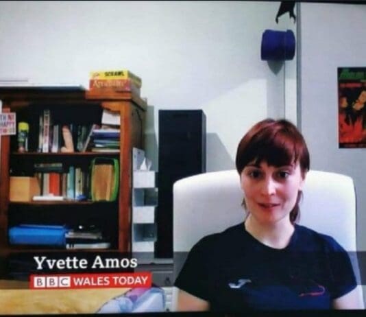 If one is going to be interviewed by the BBC check appendages in the background