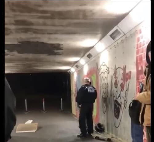 Under the bridge: An encounter with the police in Weymouth