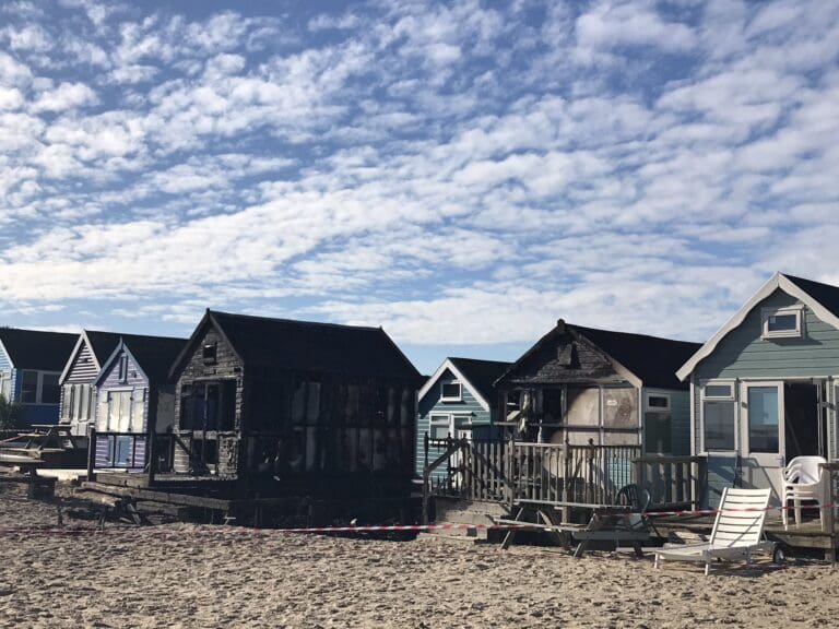 15 year old boy arrested following arson and burglary of beach huts in Southbourne
