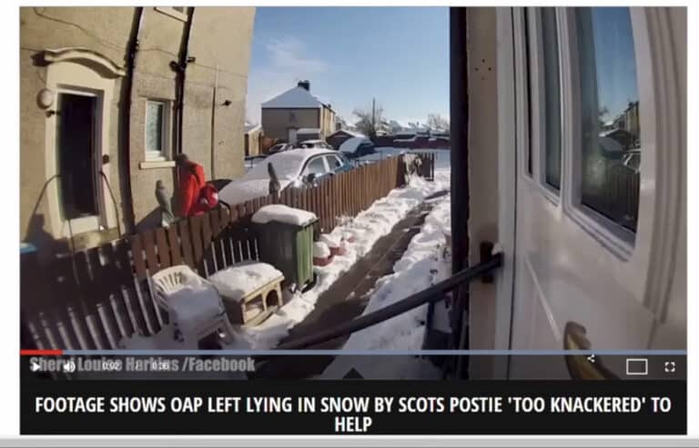 There was a postman from Falkirk who behaved like an absolute jerk