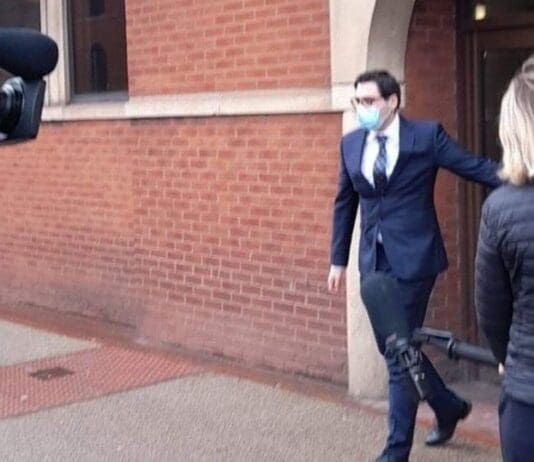 PC Oliver Banfield violently attacking a woman