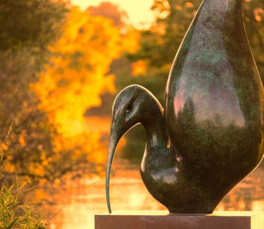 Launch of sculpture exhibition a stunning success Sculpture by the lake