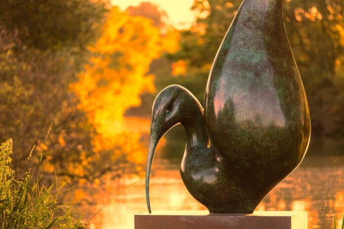 Sculpture by the lake