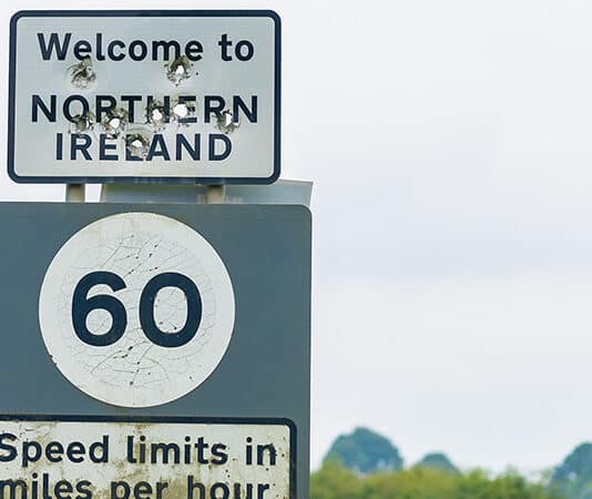 Does this man speak for the English regarding Northern Ireland?