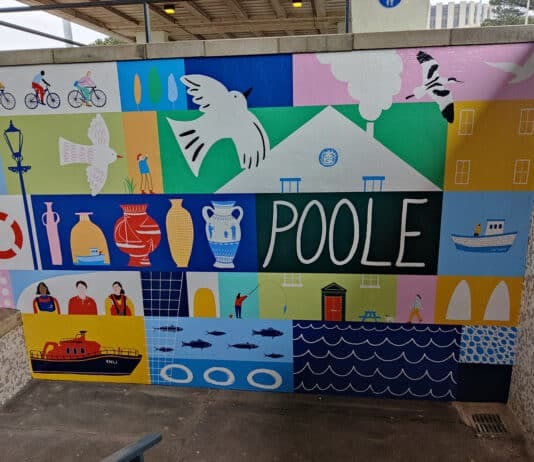 Poole station subway gets an artistic makeover