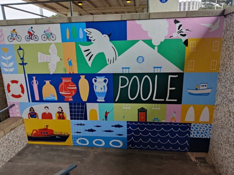 Poole station subway gets an artistic makeover
