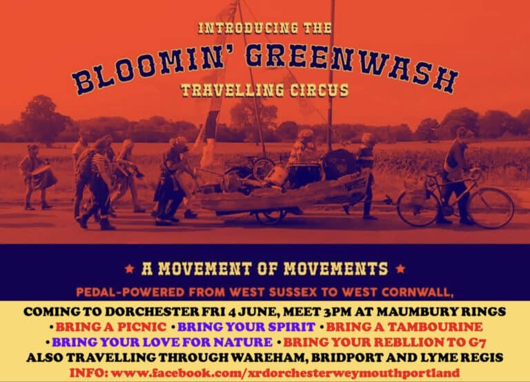 The Bloomin’ Greenwash Travelling Circus is coming to Dorset