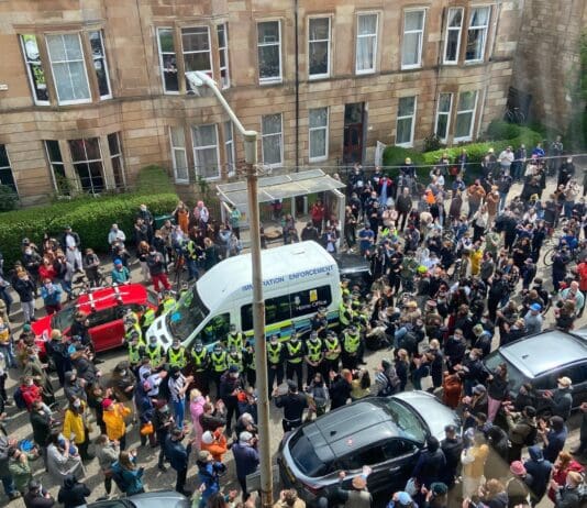 Priti Patel’s reputation at a new low following police face off with protesters in Glasgow