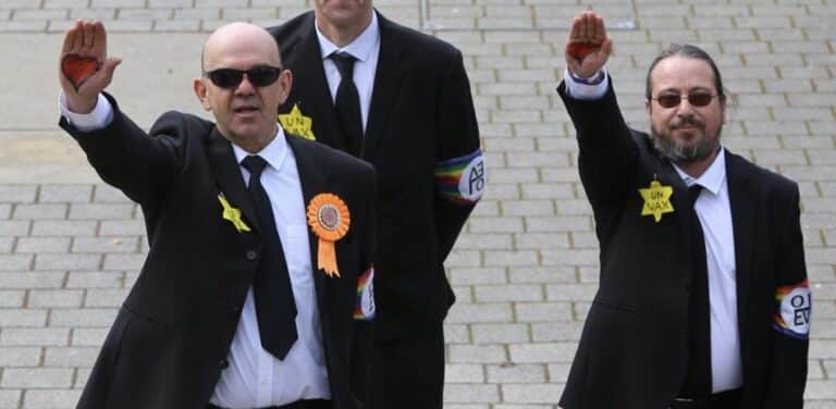 Anti vaccination Nazis on parade in Scottish elections