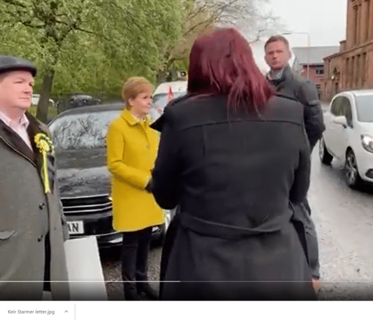 Nicola Sturgeon calls Jayda Fransen and Britain First racists and fascists to their faces