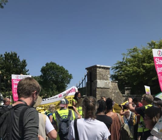 Huge turn out make their point as Richard Drax MP hides from the public