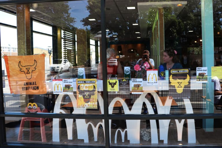 Climate protest at Yeovil McDonald’s