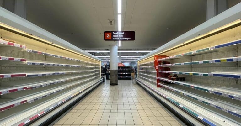 Conservative governement release advert to explain empty shelves across the country