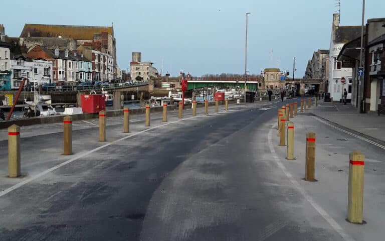 Parking bays to be replaced by cycle lane on Weymouth’s Custom House Quay
