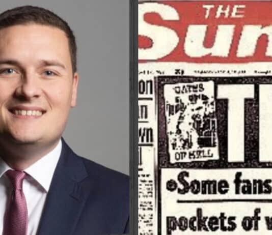 Wes Streeting writes for The Sun. How f****** dare you