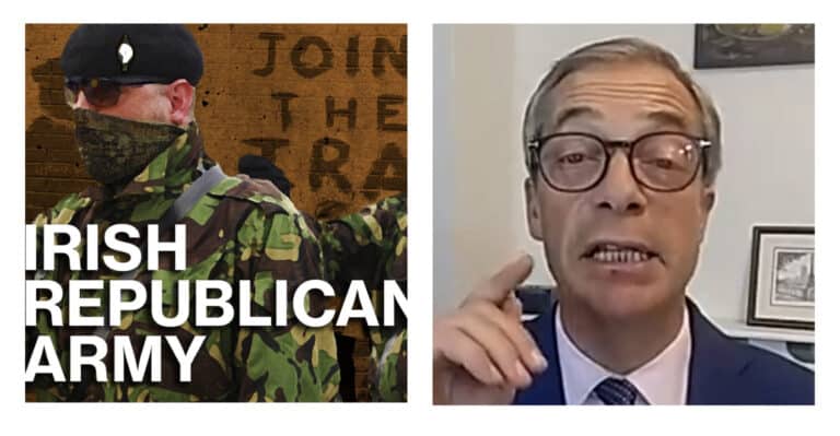 Pound shop fascist Farage gets £87 to say ‘Up the ‘IRA’
