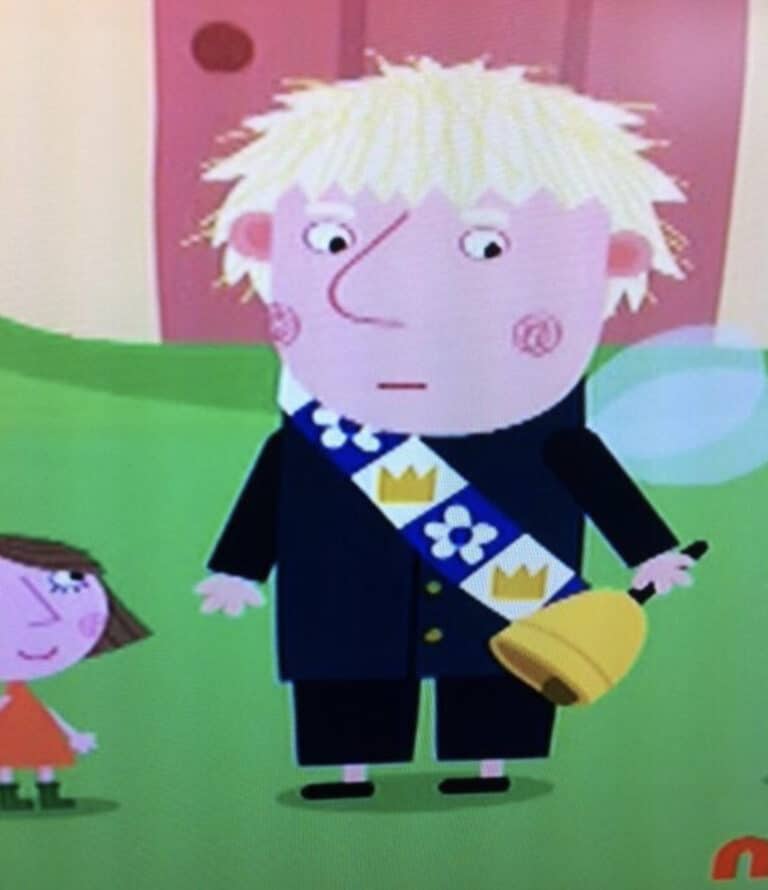 Peppa Pig visits Boris Johnson world