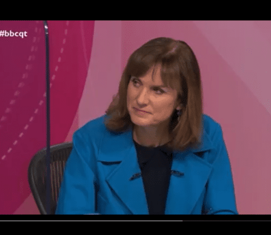 Look at Fiona Bruce’s face….