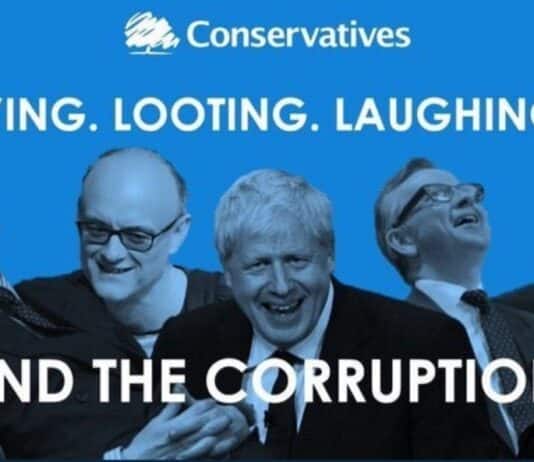 Supporter of Tory corruption roasted live on air